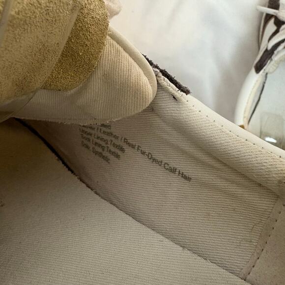 Madewell Court Sneakers White Leather & Spotted Calf Hair Women’s Size 7 - Picture 7 of 9